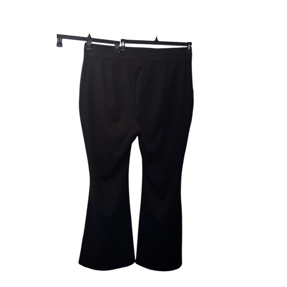 DG2 by Diane Gilman: Ponte Knit Pull-On High Rise Flare Pant, Size 2X, Black - Picture 3 of 8